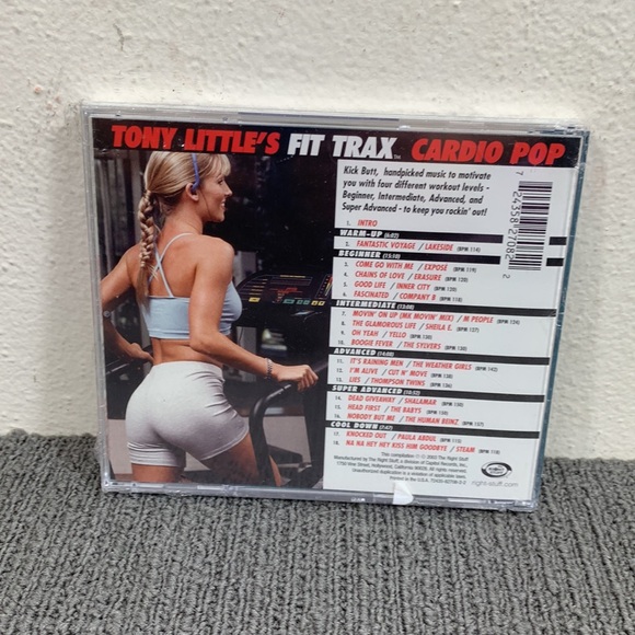 Tony Little's Fit Trax Cardio Pop CD 2003 New Sealed - Picture 2 of 9